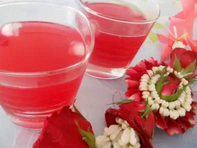 Gulab sharbat or Rose petal drink