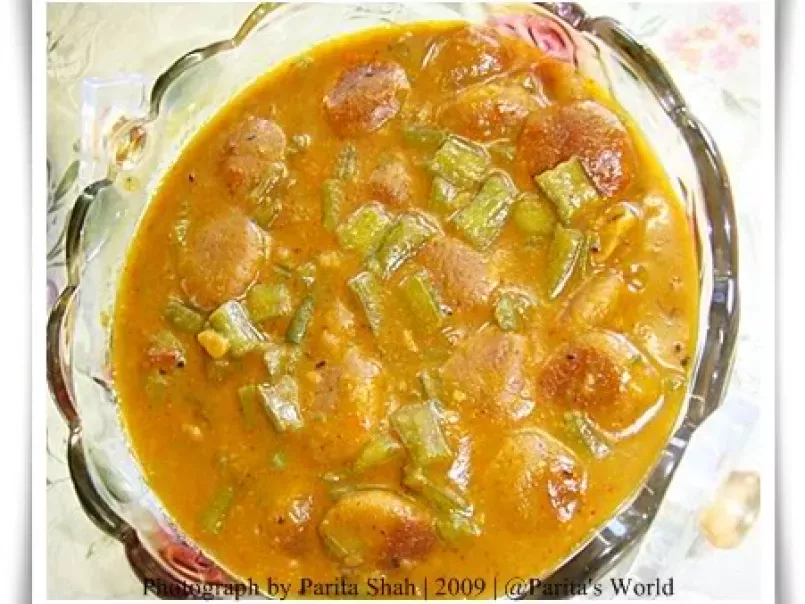 Guvar Dhokli Nu Shaak - A Gujarati Delicacy (Cluster Beans Curry) - photo 2