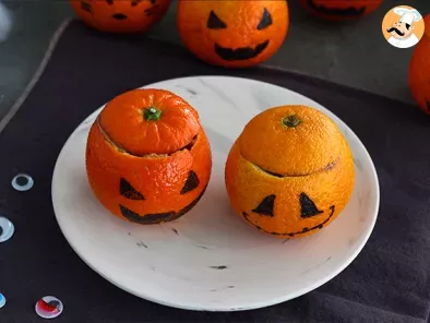 Halloween mandarins with chocolate mousse - photo 4