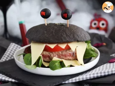 Halloween monster burger