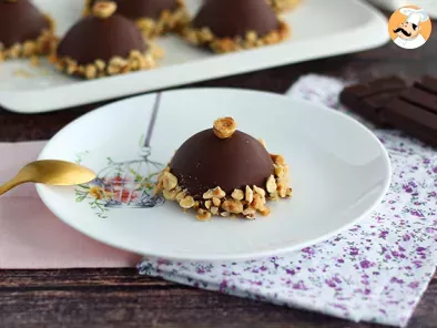 Hazelnut chocolate dome, as Ferrero Rochers