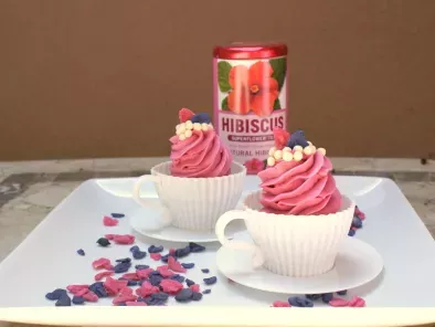 Hibiscus Tea Cupcakes with Lemon Hibiscus Tea Frosting - photo 2