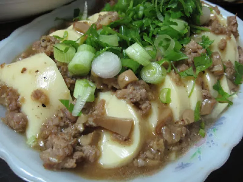 Home Cook Steam Tofu with Minced Meat - photo 2