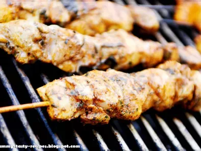 Home Grilled Chicken kebab (shish taouk) Yummy Tasty Recipes