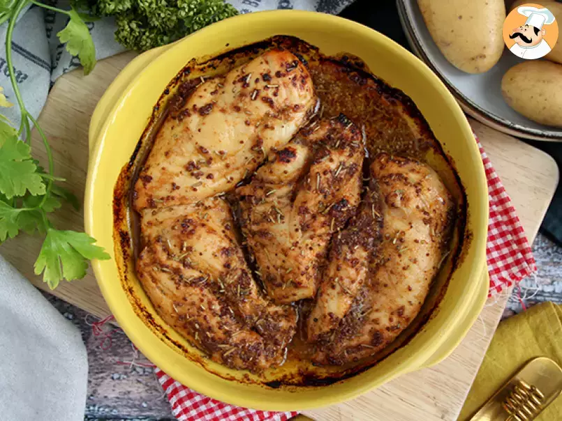 Honey and old style mustard baked chicken