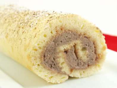 Japanese Shortcake Jelly Roll with Chocolate Whipped Cream - photo 3