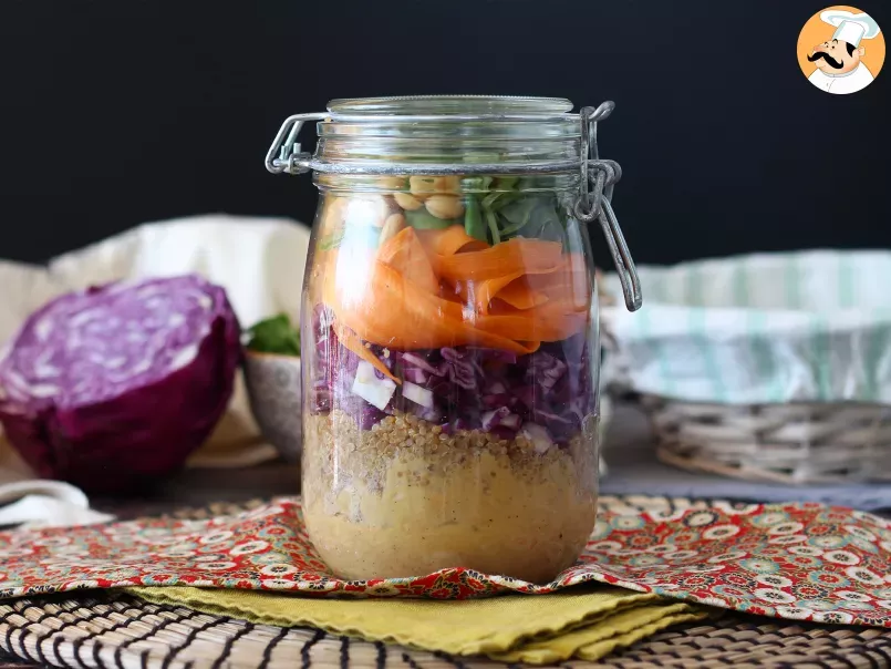 Jar salad: our easy-to-make vegetarian version - photo 3