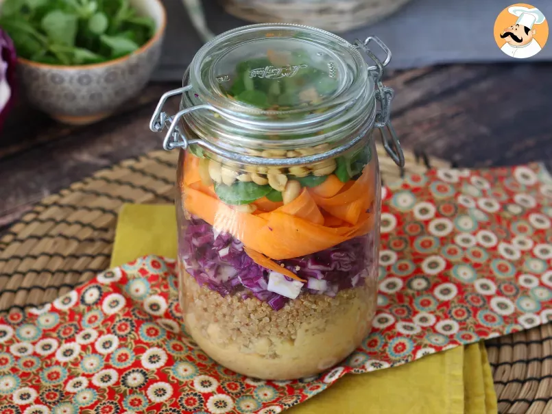 Jar salad: our easy-to-make vegetarian version - photo 7