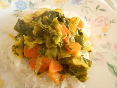 Kale and Spinach Coconut Curry