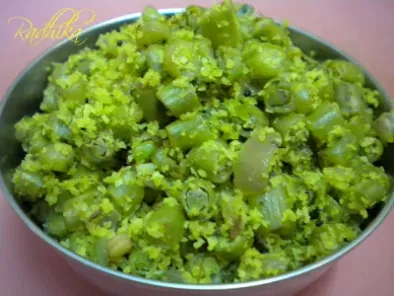 Karamani Poriyal ~ String Beans Stir Fry in Microwave