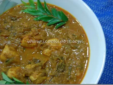 Kerala Style Varutharacha Chicken Curry