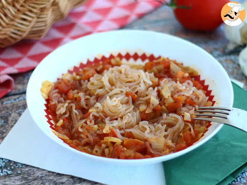Konjac spaghetti with tomato - photo 3