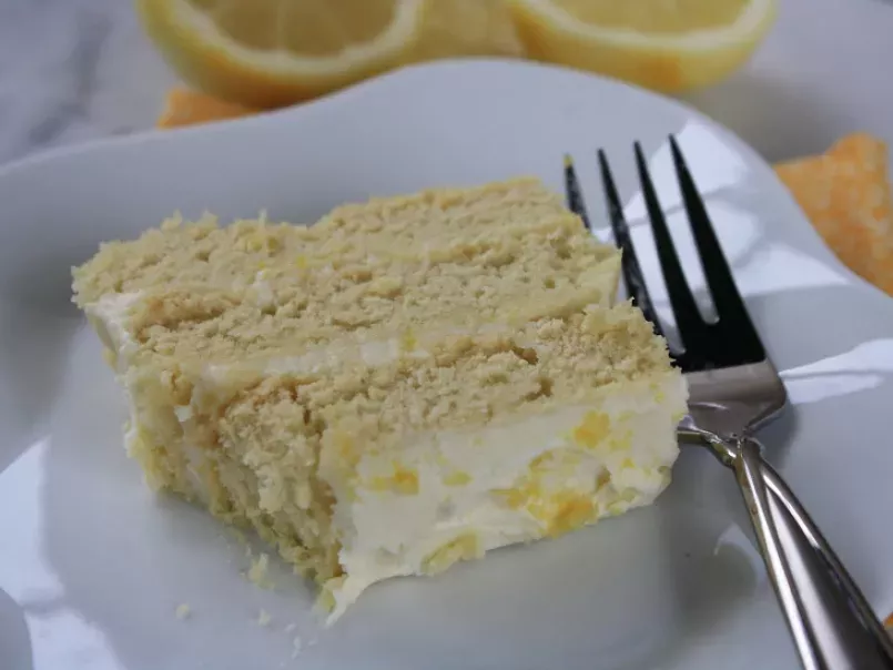 Lemon Mascarpone Layered Cake