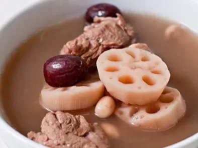 Lotus Root and Peanut Soup (Crock Pot Recipe)
