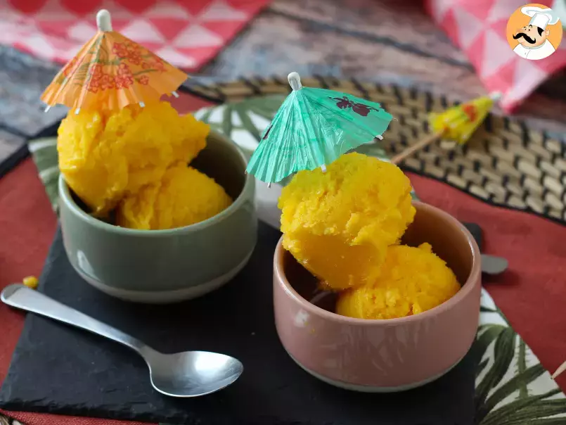 Mango and lime sorbet with only 3 ingredients and ready to eat in 5 minutes! - photo 7