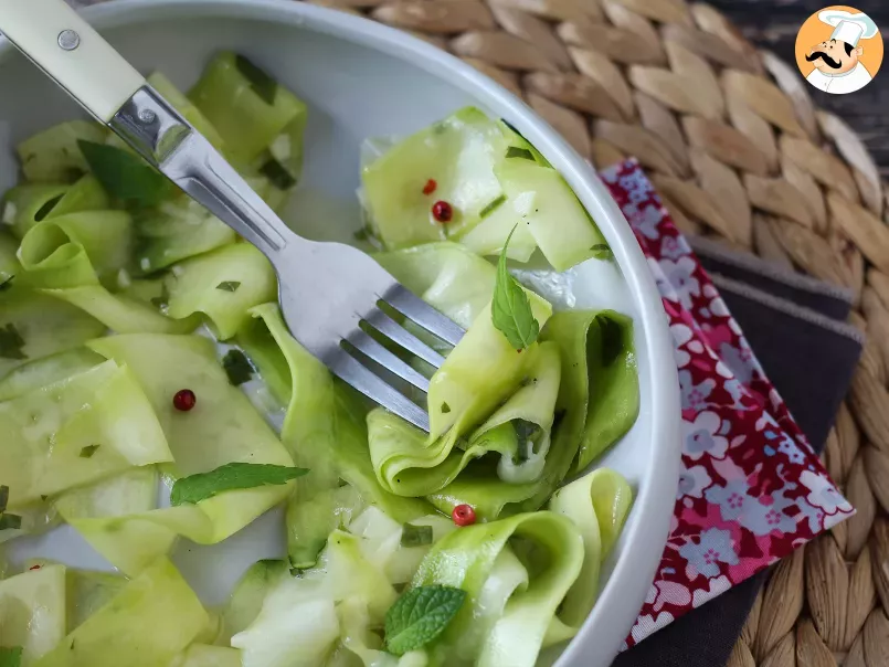 Marinated courgettes, the perfect vegetable carpaccio for summer! - photo 2