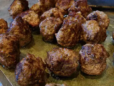 Marsala braised Pork Meatballs with Roasted Winter Vegetables - photo 3
