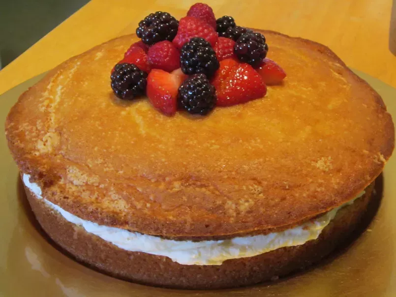 Mascarpone-Filled Cake with Sherried Berries (visit site)