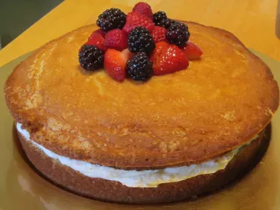 Mascarpone-Filled Cake with Sherried Berries (visit site)