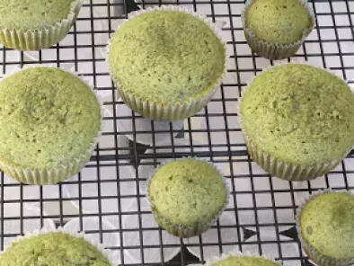 Matcha Green Tea Chiffon Cupcakes - photo 2