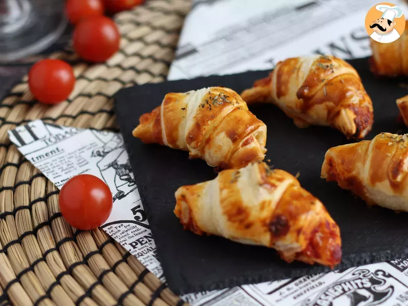 Mini Pizza Croissant ham & cheese - Video Recipe ! - photo 2