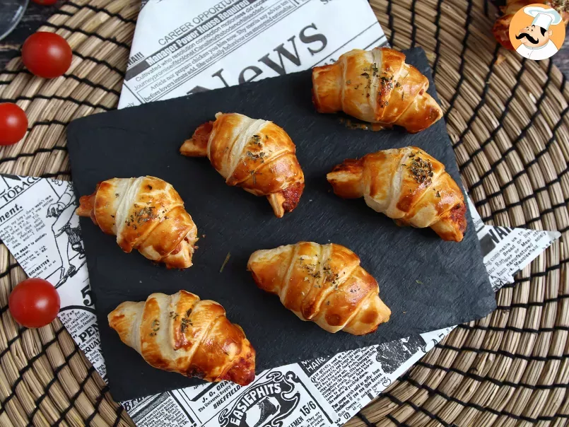 Mini Pizza Croissant ham & cheese - Video Recipe ! - photo 3
