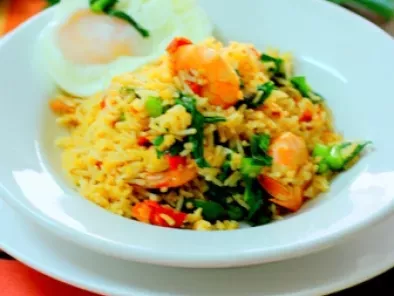 Nasi Goreng Belacan Udang ( Shrimp Paste And Prawn Fried Rice)