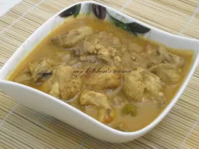 Nellore Kodi Pulusu (Chicken cooked in tamarind gravy)