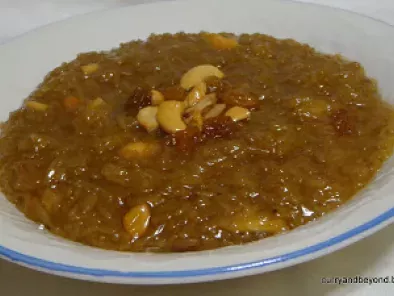 Ney Payasam/ Rice pudding with Jaggery and Ghee