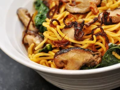 Noodles with Chinese Kale & Shitake Mushrooms - photo 3