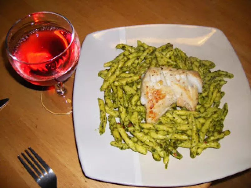 Nut Free Salad Pesto Pasta with a Pan Fried Cod Loin - photo 4