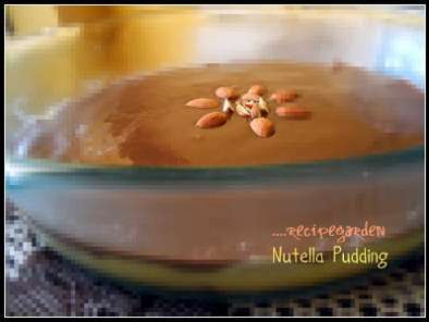 Nutella Pudding...with creamy Hazelnut spread and biscuits