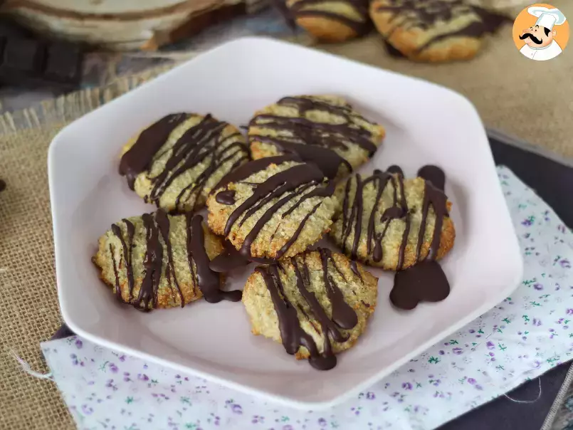 Oat okara cookies with chocolate - photo 3