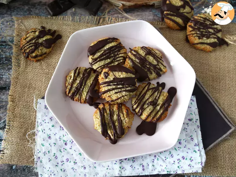 Oat okara cookies with chocolate - photo 4