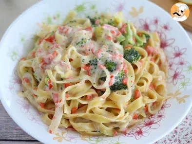 One pot pasta with salmon and broccoli - photo 2