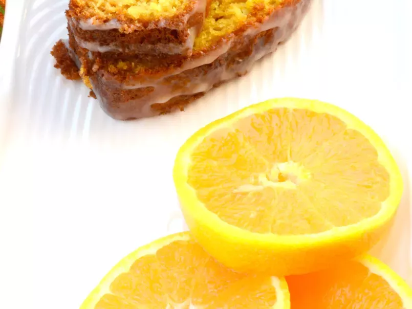orange cake with vanilla butter glaze - photo 2