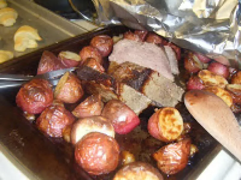 Oven Baked Roast Beef, made with Roasted Potatoes and Pearl Onions - photo 3