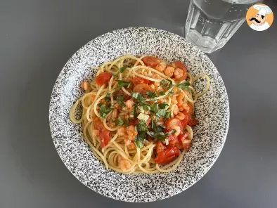 Pasta with cherry tomatoes and shrimps - photo 6