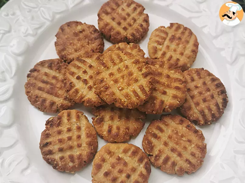 Peanut butter cookies - 4 ingredients - no added sugars - photo 3