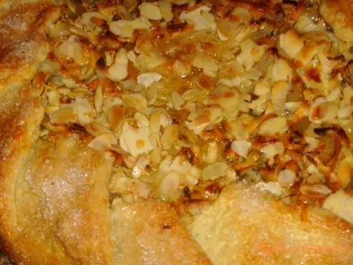 Pear and Blue Cheese Crostata with Honey and Almonds