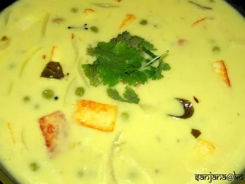 Peas and Paneer Kadhi (Indian Yogurt Soup) - photo 2
