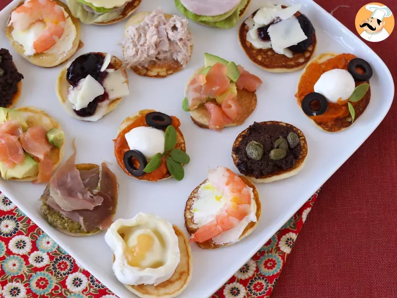 Platter of garnished blinis, the varied aperitif perfect for parties - photo 4