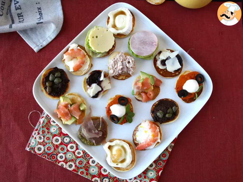 Platter of garnished blinis, the varied aperitif perfect for parties - photo 5
