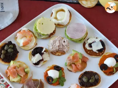 Platter of garnished blinis, the varied aperitif perfect for parties - photo 2