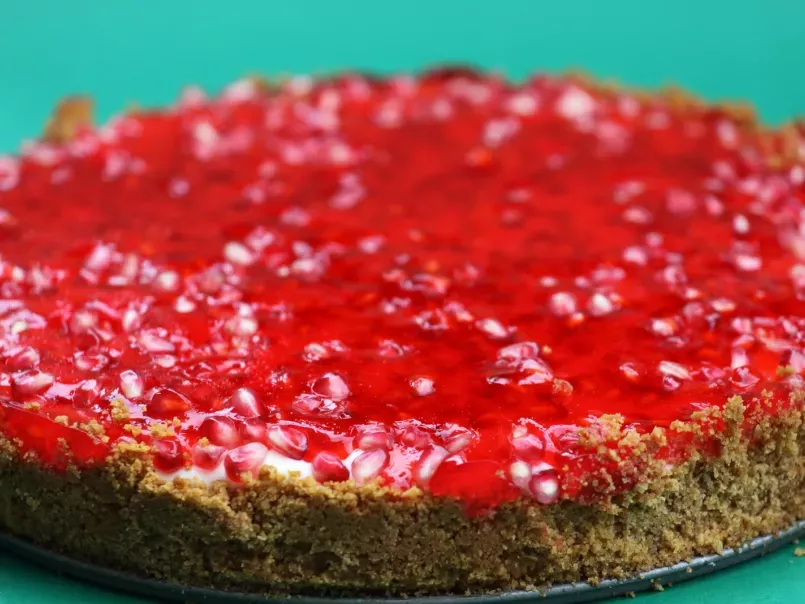 Pomegranate Cheesecake Dessert--A Delicious Mood Enhancer - photo 3