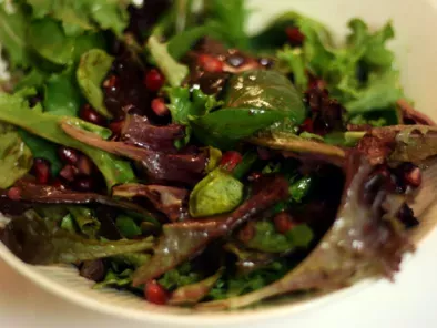 Pomegranate Salad with Soy Vinegar Dressing