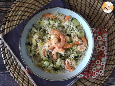 Rice salad with prawns, zucchini and ginger - photo 2