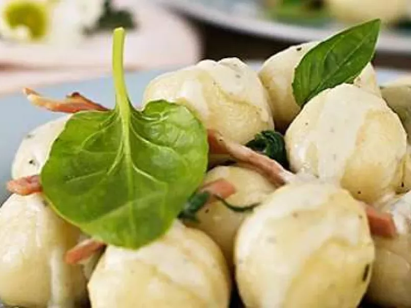 Ricotta Gnocchi with Spinach, Prosciutto and Blue Cheese - photo 3