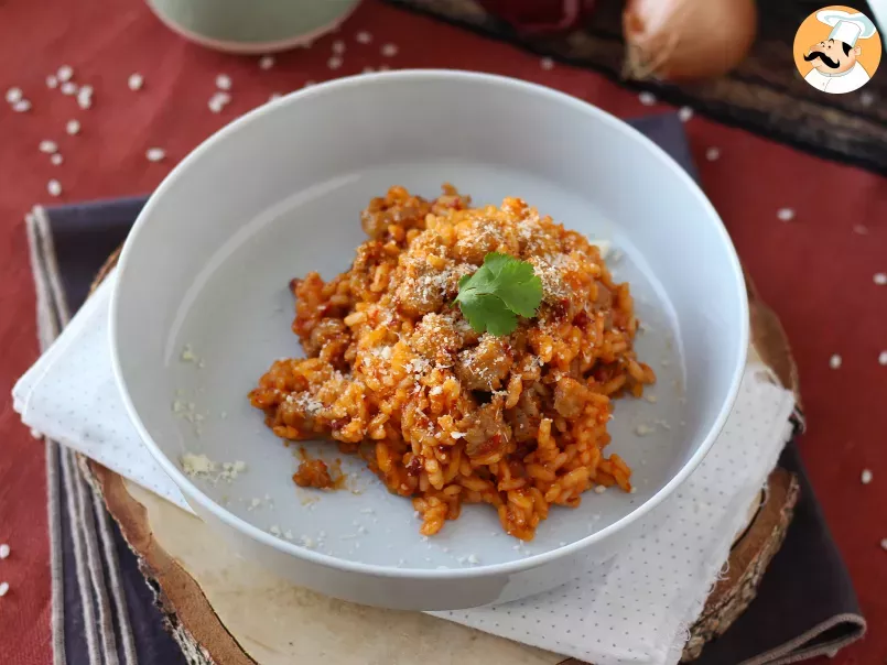 Risotto with 'nduja sausage, the perfect dish for spicy lovers! - photo 5