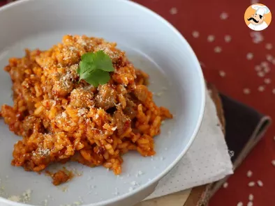 Risotto with 'nduja sausage, the perfect dish for spicy lovers!